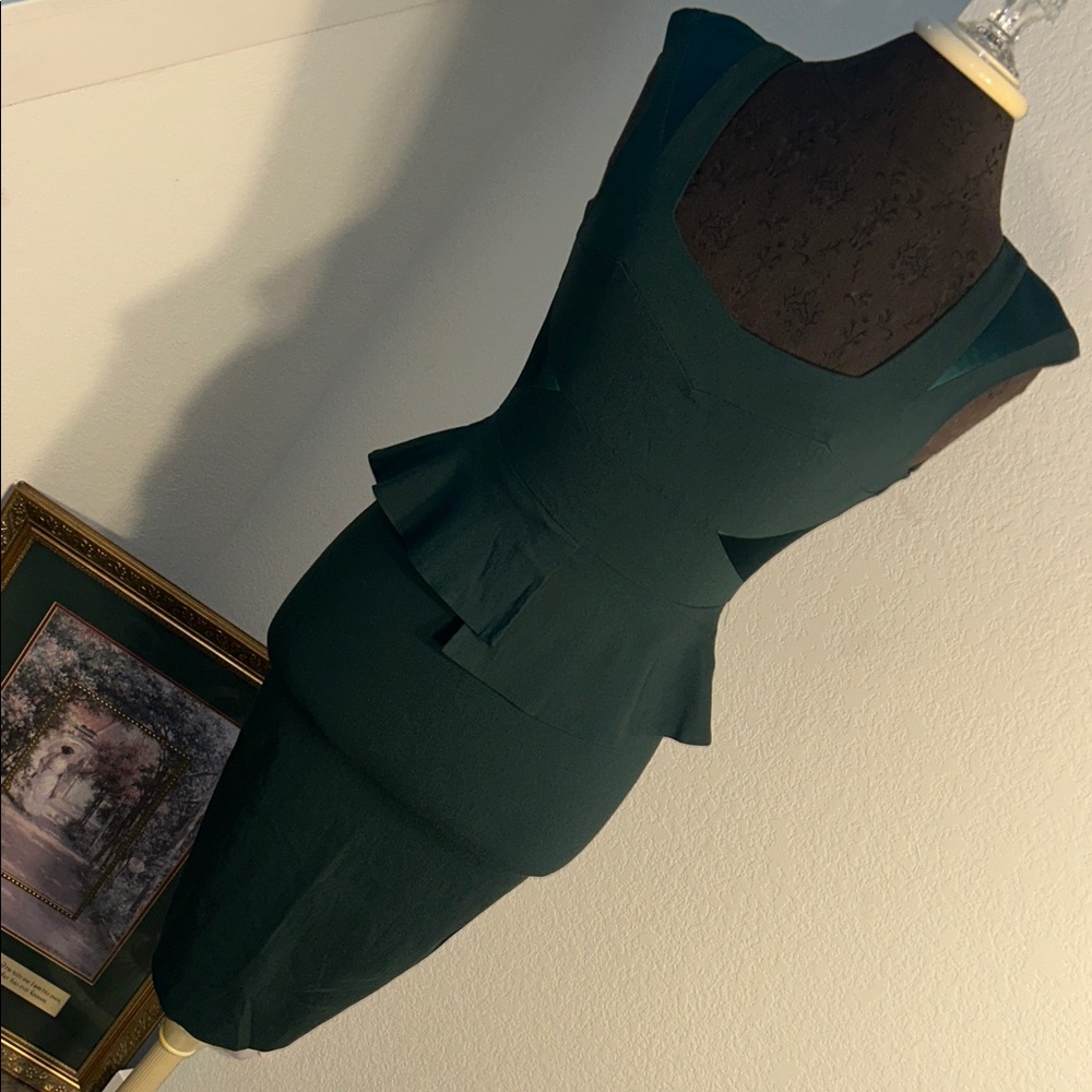 Hybrid Apparel Emerald Green Midi Dress